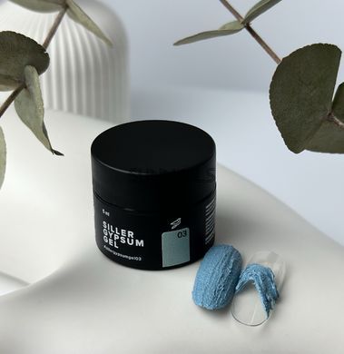 Siller Gypsum gel 3, 5 мл &mdash; гіпс-гель (гель-паста) для створення обʼємних дизайнів на нігтях