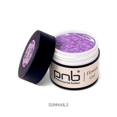 PNB Flower Gel, Lavender Dreams, 5 мл — гель із сухоцвітами, лавандові мрії