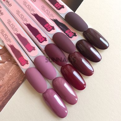 Nails Molekula Gel polish 076, 6 мл &mdash; гель-лак для нігтів, вишневий перламутр