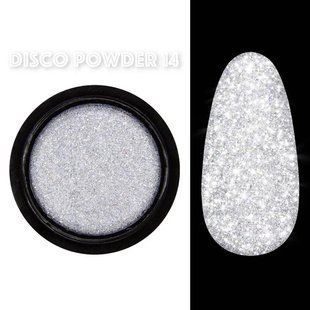 Світловідбивна пудра-втирання (втирка) Designer Professional Disco powder №14