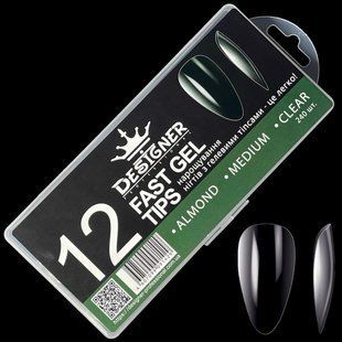 Гелеві тіпси Designer Professional, 12 Almond Medium, 240 шт
