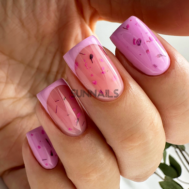 PNB Flower Gel, Pink Blossom, 5 мл &mdash; гель із сухоцвітами, рожевий цвіт
