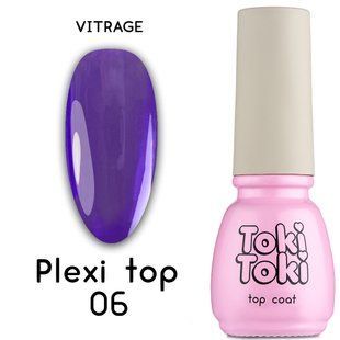 Toki-Toki Top Plexi, 06, 5 мл &mdash; вітражний топ для гель-лаку без липкого шару