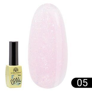 Global Fashion Opal Rubber Base, 05, 8 мл &mdash; каучукова база для гель-лаку опал