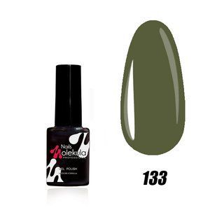 Nails Molekula Gel polish 133, 6 мл &mdash; гель-лак для нігтів, темно-оливковий
