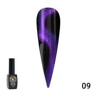 Global Fashion 24D Cat Eye gel polish, 09, 8 мл &mdash; гель-лак для нігтів з ефектом котяче око 24Д