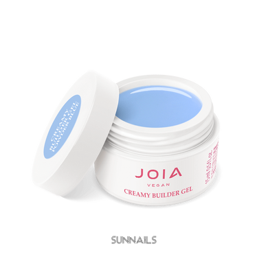 JOIA vegan Creamy Builder Gel, Powder Blue, 15 мл — моделюючий гель для нігтів