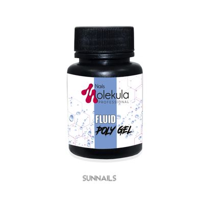 Nails Molekula Fluid Poly Gel, 30 мл — рідина для полігелю, акрилово-гелевої системи