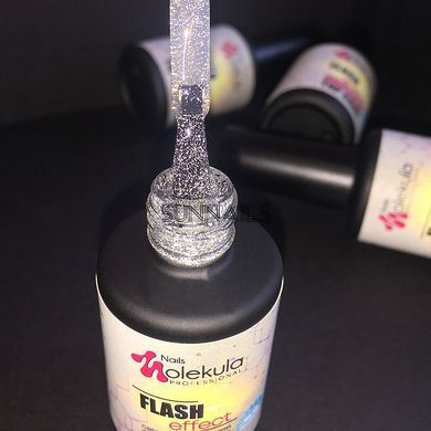 Nails Molekula Top Flash Effect, 12 мл &mdash; топ для гель-лаку світловідбивний