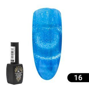 Global Fashion Cat Eye Platinum gel polish, 16, 8 мл &mdash; гель-лак для нігтів з ефектом платинове котяче око