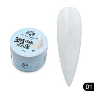 Global Fashion Dream Builder Gel Ocean Pearl, 01, 15 мл &mdash; гель для моделювання нігтів