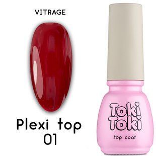 Toki-Toki Top Plexi, 01, 5 мл &mdash; вітражний топ для гель-лаку без липкого шару