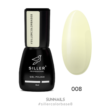 Siller Color Base, 08, 8 мл — кольорова база для гель-лаку