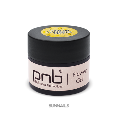 PNB Flower Gel, Marigold Mist, 5 мл — гель із сухоцвітами, туман календули