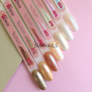 Nails Molekula Gel polish 078, 6 мл &mdash; гель-лак для нігтів, хамелеон червоне золото