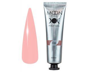 MOON FULL Poly Gel №06, 30 мл &mdash; полігель для нарощення нігтів у тюбику