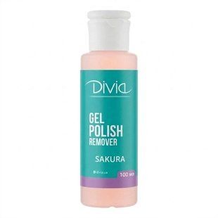 Divia Remover Gel Polish, Sakura, 100 мл &mdash; рідина для зняття гель-лаку, сакура