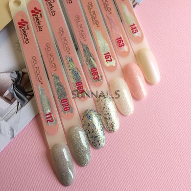 Nails Molekula Gel polish 084, 6 мл &mdash; гель-лак для нігтів, синій глітер