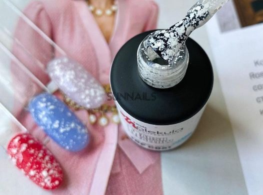 Nails Molekula Top Marshmallow, 12 мл &mdash; топ для гель-лаку з білими крапками
