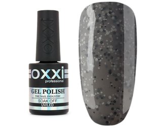 OXXI gel polish, Granite, 04, 10 мл — гель-лак для нігтів з чорними крапками