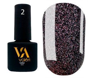 Valeri Flash gel polish, 02, 6 мл &mdash; світловідбивний гель-лак