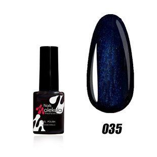 Nails Molekula Gel polish 035, 6 мл &mdash; гель-лак для нігтів, темно-синій