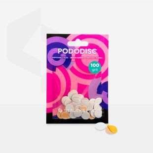 Staleks змінні файли білі Pododisc XS 100 гріт, 50 шт