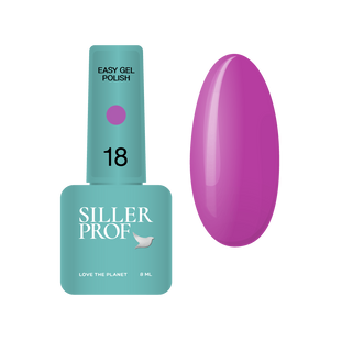 Siller Easy Gel 18, 8 мл &mdash; однофазний гель-лак для нігтів 3-в-1