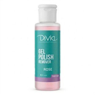 Divia Remover Gel Polish, Rose, 100 мл &mdash; рідина для зняття гель-лаку, роза