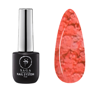 SAGA Professional Marmelad gel polish, 02, 9 мл &mdash; гель-лак з пластівцями