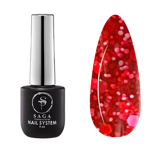 SAGA Professional Marmelad gel polish, 08, 9 мл &mdash; гель-лак з пластівцями