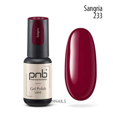 PNB mini gel polish, 233, 4 мл — гель-лак для нігтів