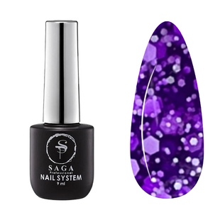 SAGA Professional Marmelad gel polish, 09, 9 мл &mdash; гель-лак з пластівцями