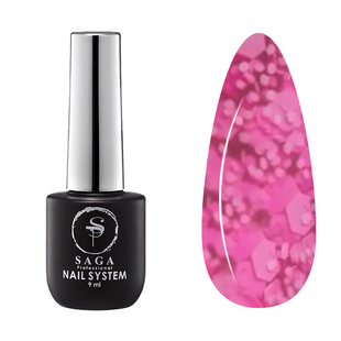SAGA Professional Marmelad gel polish, 03, 9 мл &mdash; гель-лак з пластівцями