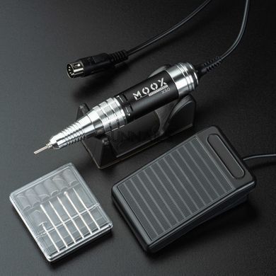 Фрезер для манікюру та педикюру MOOX X801, 55 000 об/хв, 80 W, Срібний