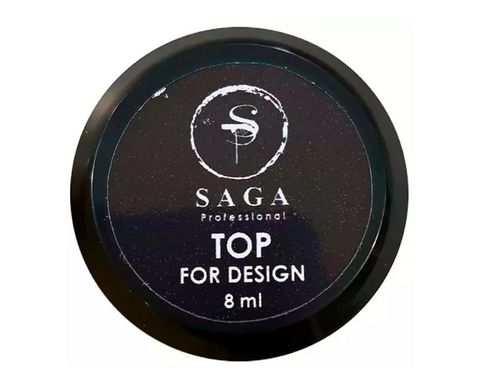 SAGA Professional Top for Design, 8 мл — топ для дизайну