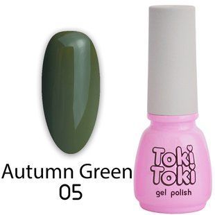 Toki-Toki Gel polish, Autumn Green, AG05, 5 мл &mdash; гель-лак для нігтів