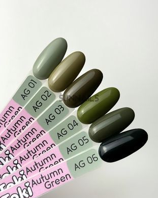 Toki-Toki Gel polish, Autumn Green, AG05, 5 мл &mdash; гель-лак для нігтів
