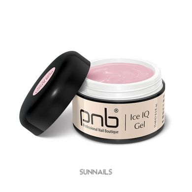 PNB Ice IQ Gel, Cover Rose, 15 мл — низькотемпературний гель для нарощення нігтів