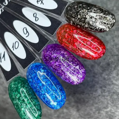 SAGA Professional Marmelad gel polish, 10, 9 мл &mdash; гель-лак з пластівцями