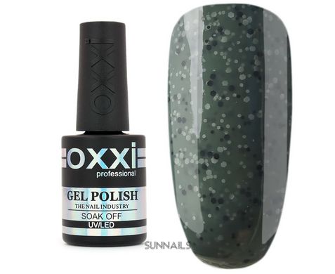 OXXI gel polish, Granite, 06, 10 мл — гель-лак для нігтів з чорними крапками